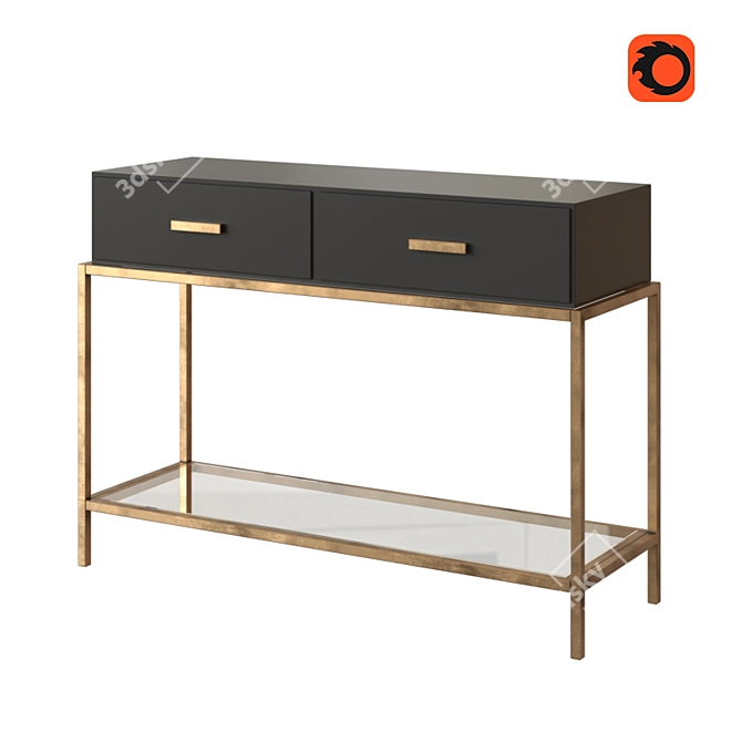 Modern Console Table: ELK Group International Dimond Home 3D model image 1