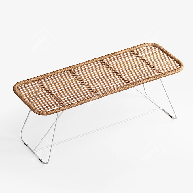 Bare Bamboo Seating 3D model image 1