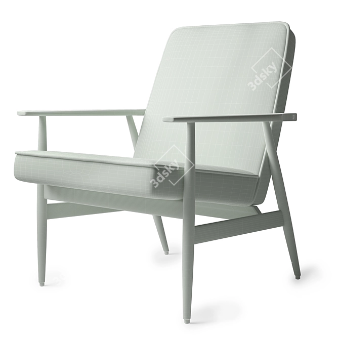 Modern Retro Lounge Chair - 366 Concept Fox 3D model image 2