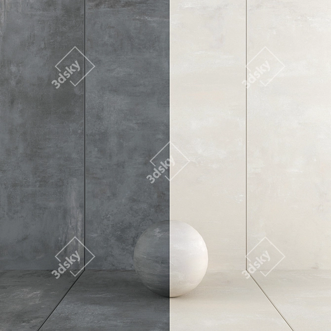 Boost Smoke + White Wall Tiles 3D model image 1