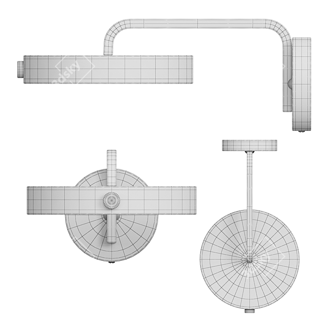 TAVIS WALL LED Sconce 3D model image 3