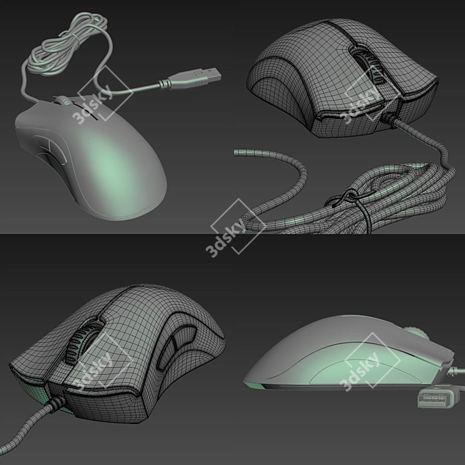 Elevate Your Game: Razer DeathAdder Chroma 3D model image 3