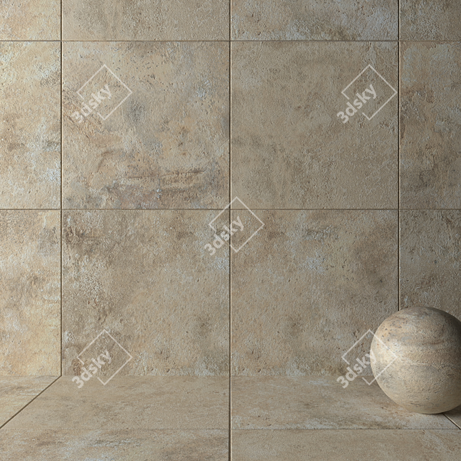 AIX Blanc 3K Wall and Floor Tiles 3D model image 2