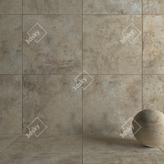 AIX Blanc 3K Wall and Floor Tiles 3D model image 3