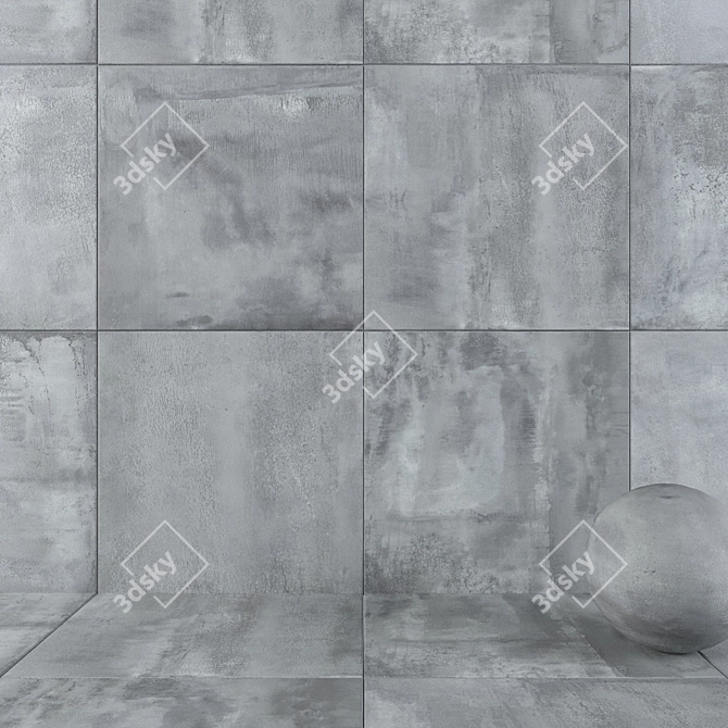 Atlas Blaze Alluminium Wall Tiles 3D model image 1