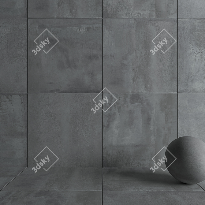 Atlas Blaze Alluminium Wall Tiles 3D model image 3