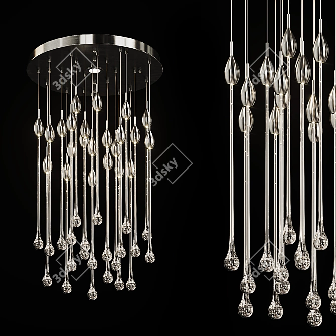 Rainy Drop Pendant Lamp 3D model image 2