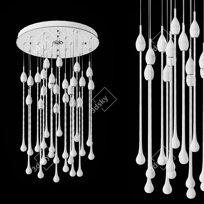 Rainy Drop Pendant Lamp 3D model image 3