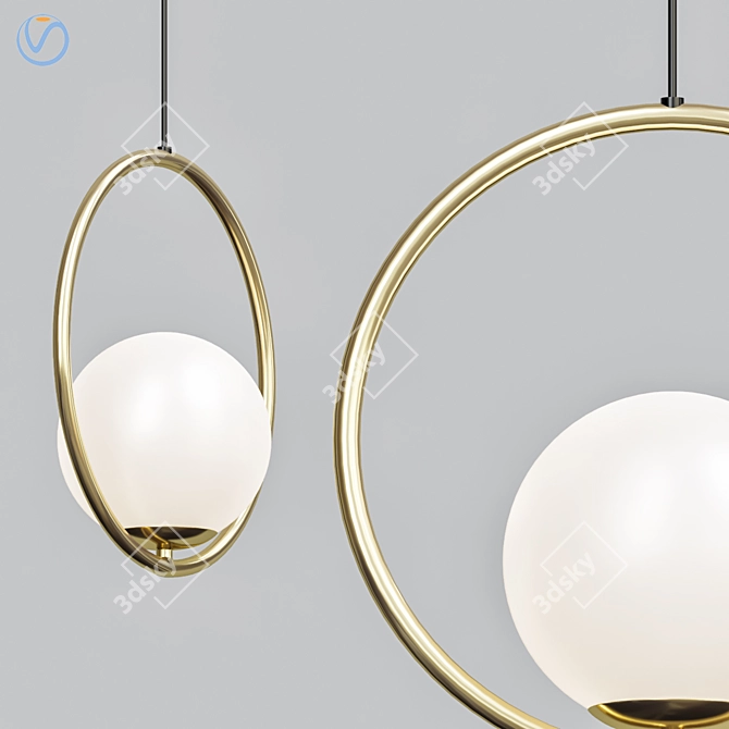 Pentand Circle Lamp by B.LUX 3D model image 1