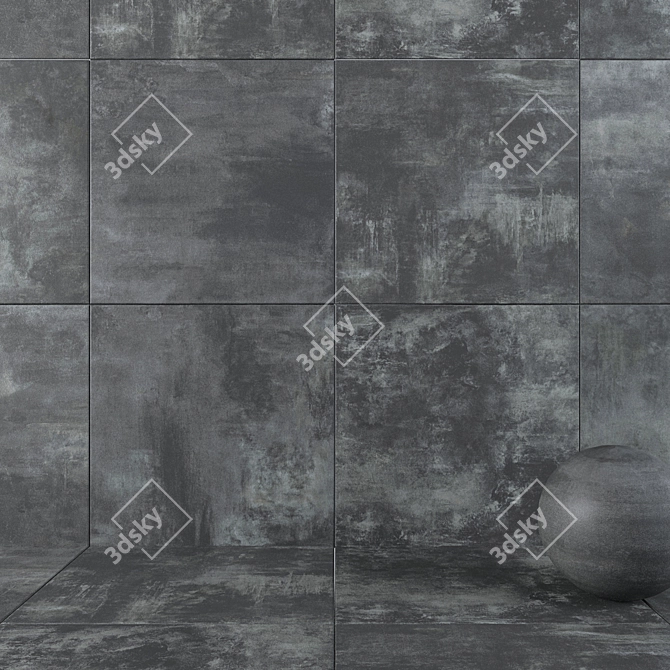 Boost Tarmac Wall Tiles - High Definition Multi-Texture (120x120 cm) 3D model image 1