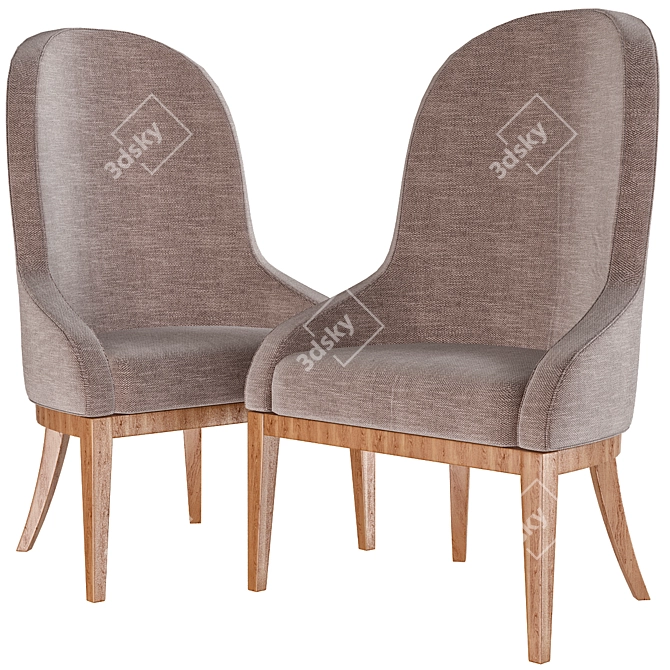 Elegant Aleal Chairs for Stylish Spaces 3D model image 1