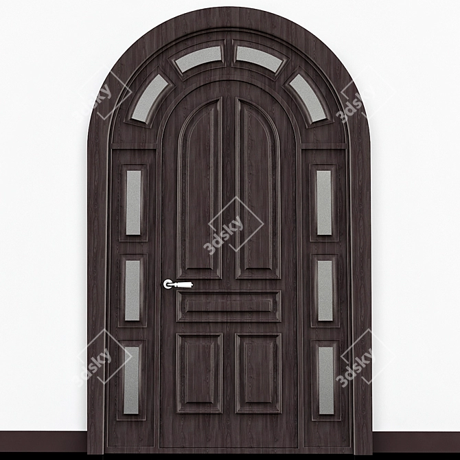 Elegant Entryway Door Arch 3D model image 1