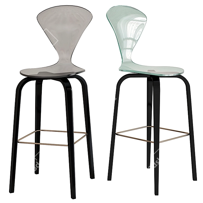 Cherner Stool: Modern Elegance for Your Home 3D model image 1