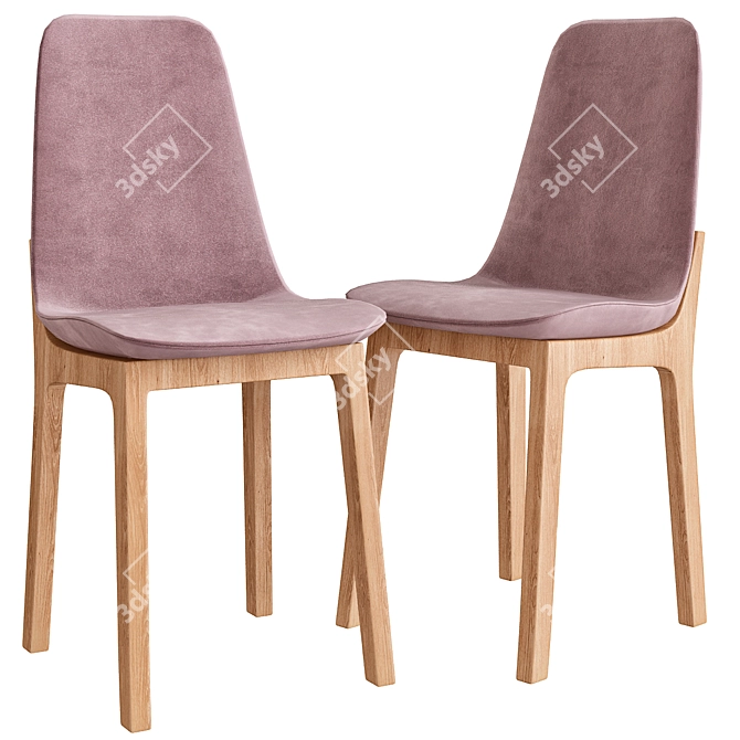 Elegant Fitzgerald Chair by Poltrona Frau 3D model image 1