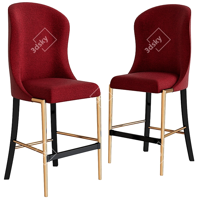 Elevate Your Space: Quintus Barstools 3D model image 1