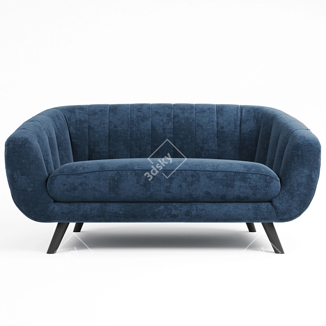 Velvet Sofa Signal Elite 2 3D model image 2