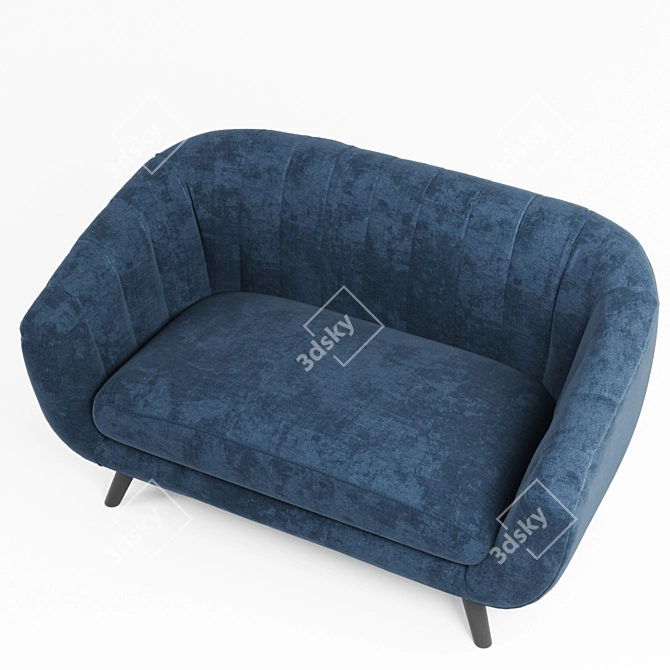 Velvet Sofa Signal Elite 2 3D model image 3