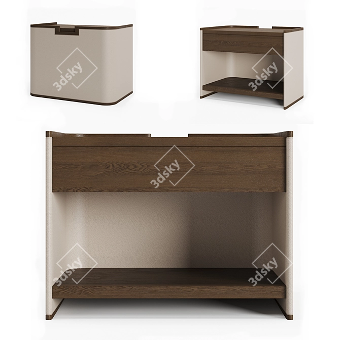 Holly Hunt Spencer Nightstand: Sleek and Stylish 3D model image 1