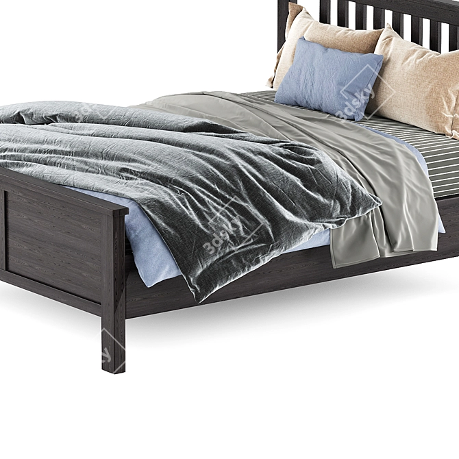 Cozy HEMNES Bed: Simply Elegant 3D model image 2