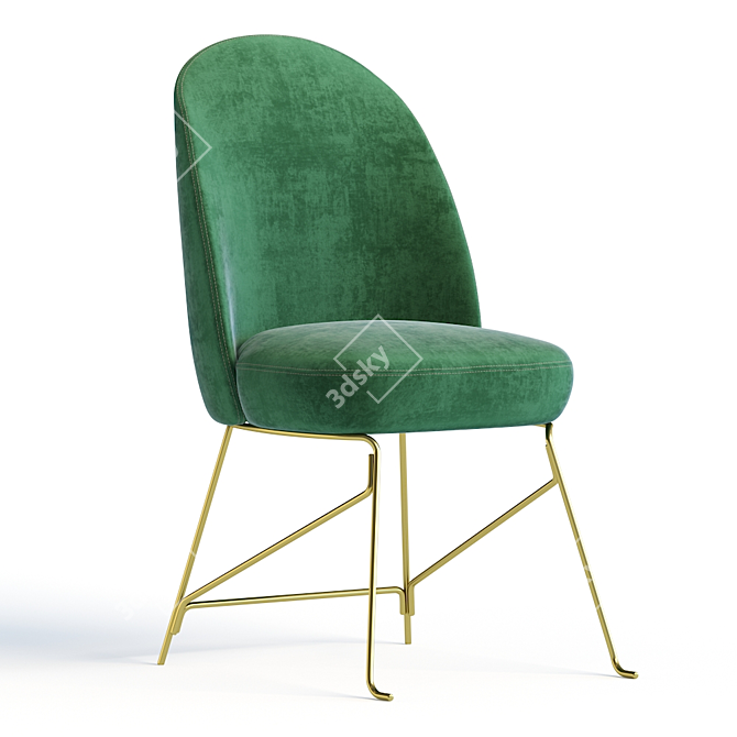 Sleek Jaime Hayon Chair 3D model image 2