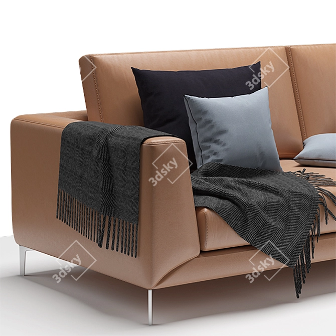 BoConcept Modern Sofa Set 3D model image 2
