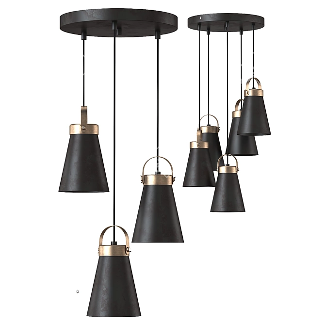 Luminex Atos Pendant Chandelier 3D model image 2