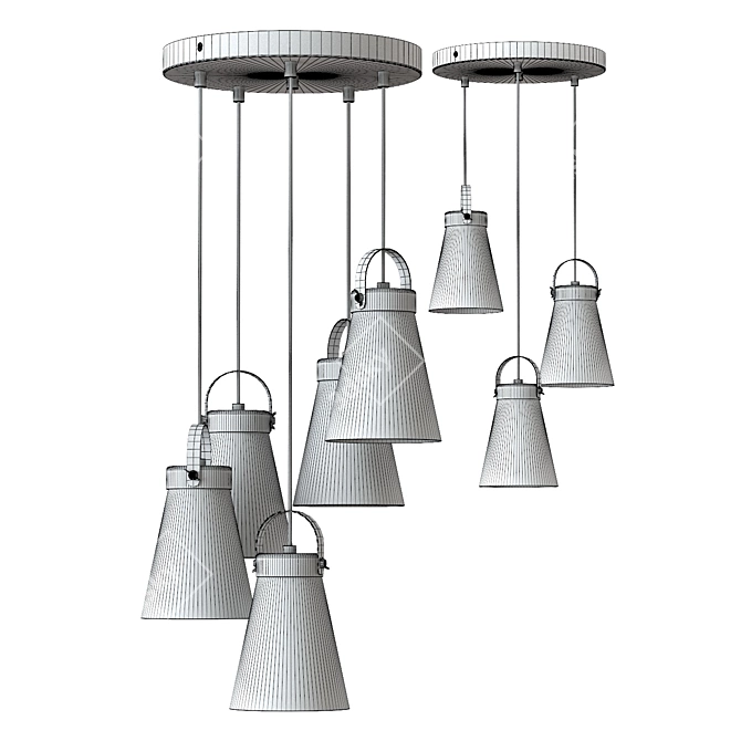 Luminex Atos Pendant Chandelier 3D model image 1