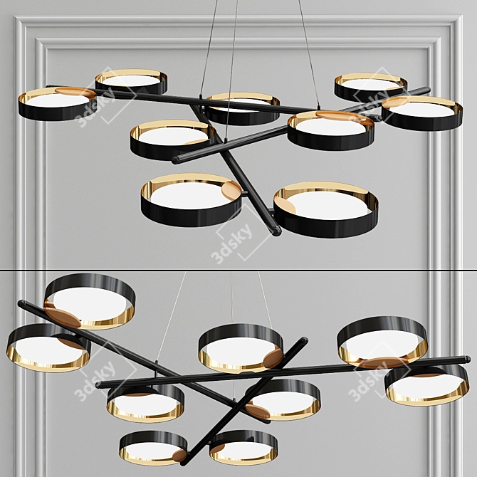 Brant 9 Pendant Light 3D model image 1