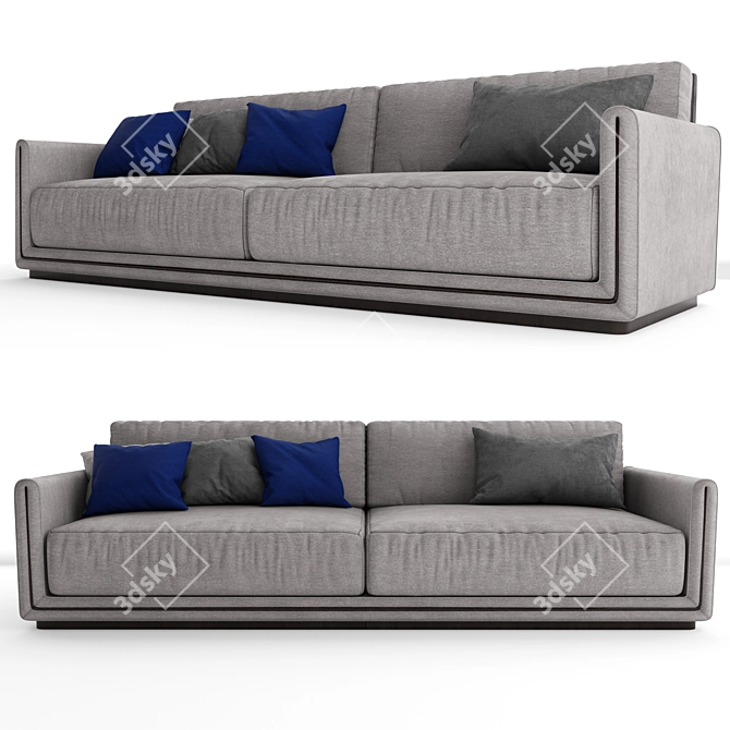 Sesto Senso Fabric Sofa 3D model image 1