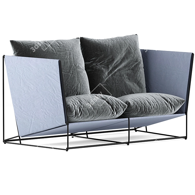 HAVSTEN Outdoor Sofa: Comfort and Style 3D model image 2