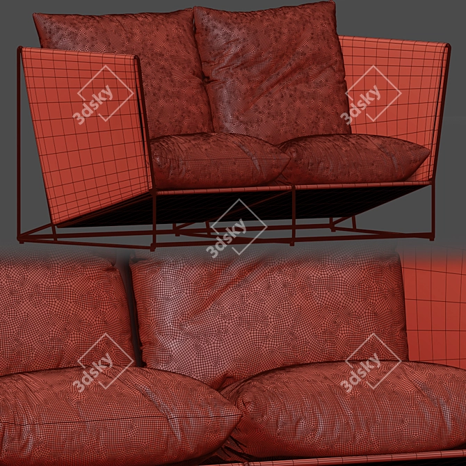 HAVSTEN Outdoor Sofa: Comfort and Style 3D model image 3