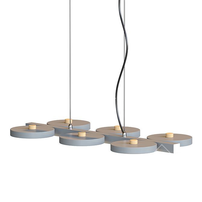 LuxeLine LED Pendant Light 3D model image 2