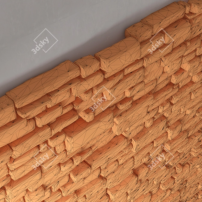 Brickstone Wall - High Quality Stone Brick Tiles 3D model image 3