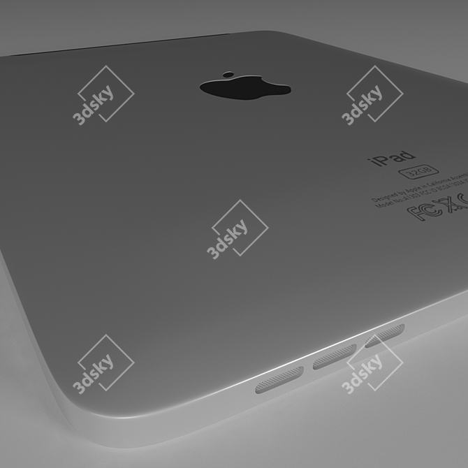 Enhanced Ipad One: Cellular Connection 3D model image 3