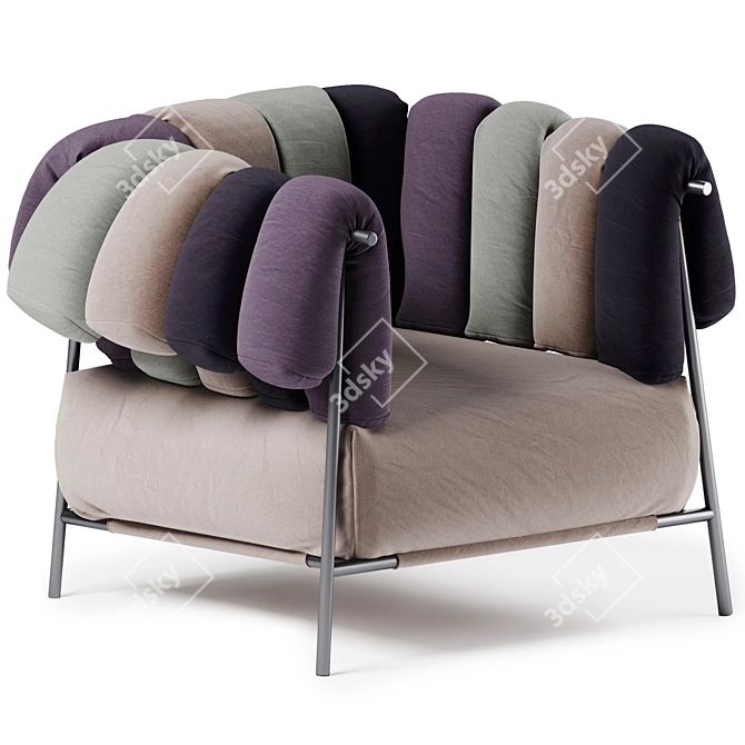 Bonaldo Tirella Armchair: Stylish, Comfortable, and Durable 3D model image 1