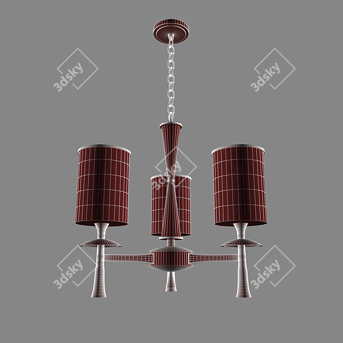  Elegant Crystal Jessica Chandelier 3D model image 2