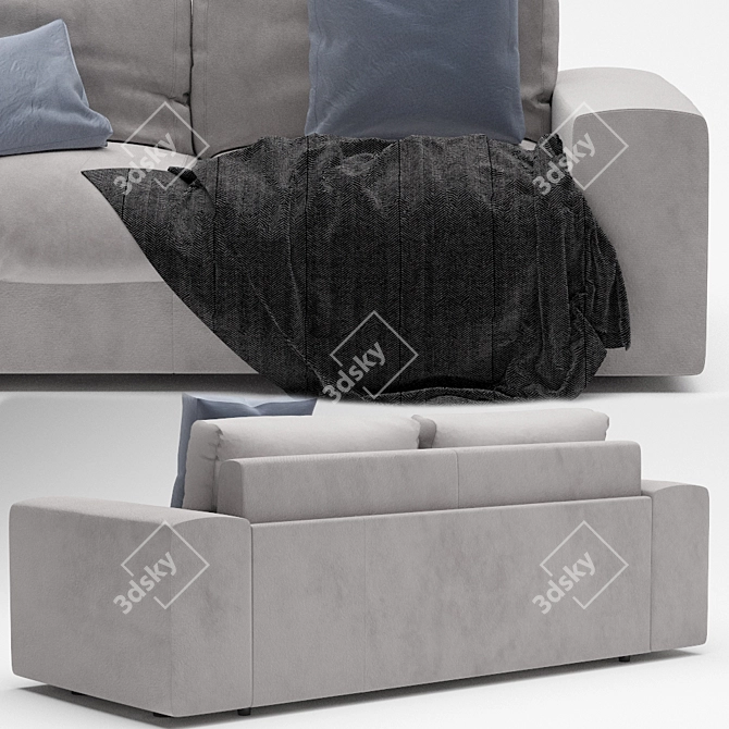 Alberta Salotti I Togo: Elegant and Stylish Sofa 3D model image 2