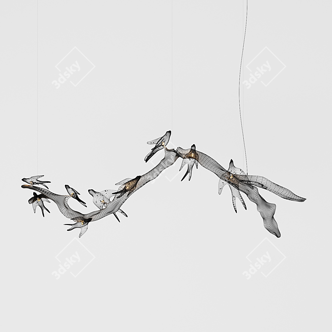 Serip Voa Chandelier - Elegant and Striking 3D model image 3