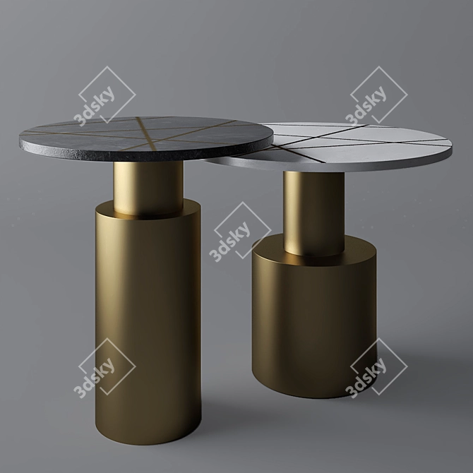 Dantone Home Cork Table 3D model image 1