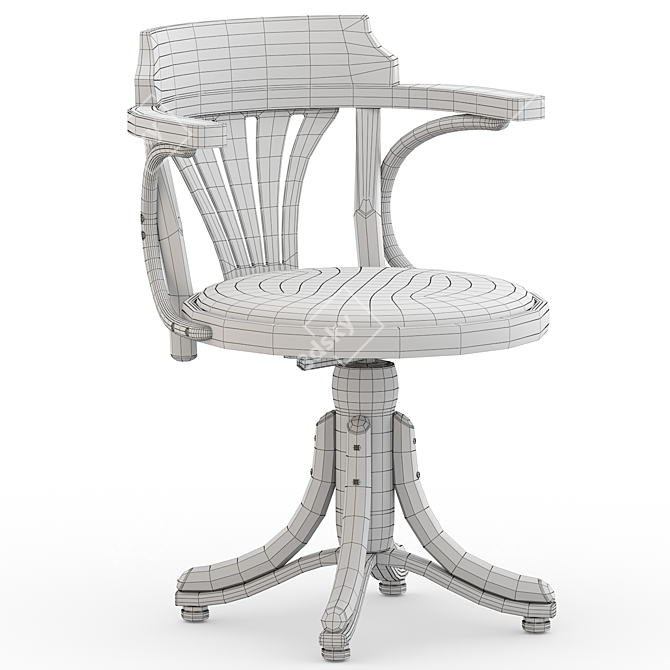 Revolving Kontor Armchair 523 3D model image 3