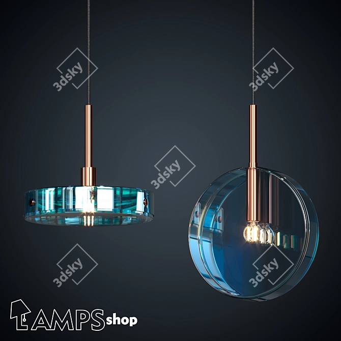 Galactic Oasis Pendant Light 3D model image 1