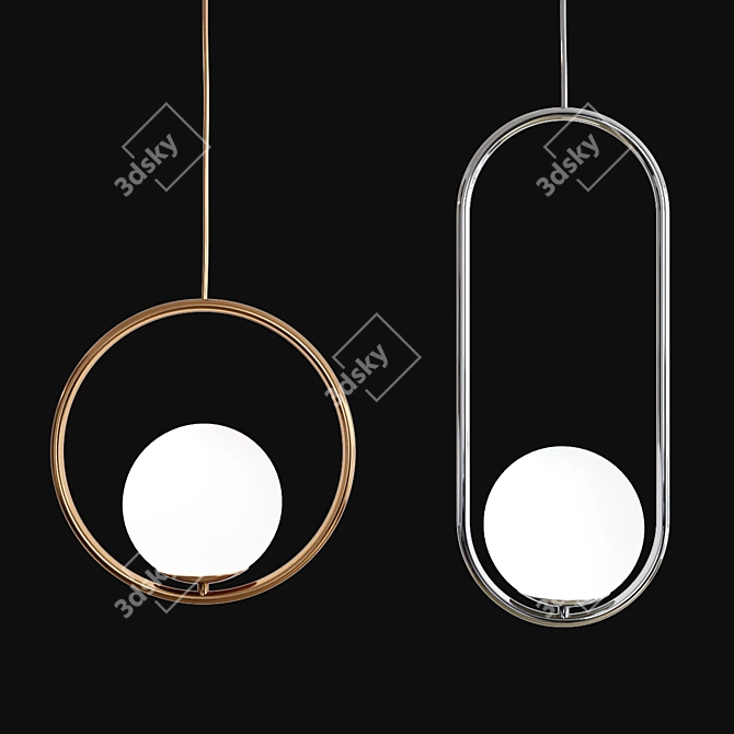 Moonlight Pendant Lights 3D model image 1