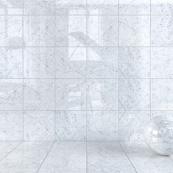 Charme Extra Carrara Wall Tiles 3D model image 1