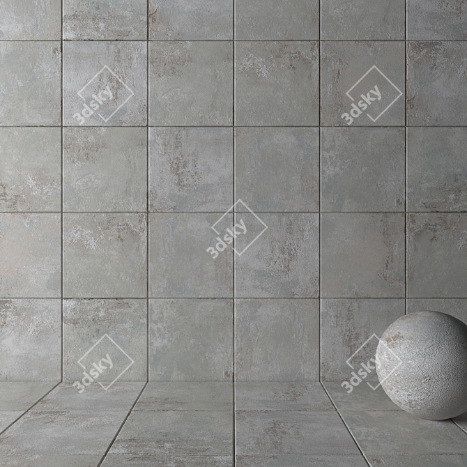 Sage Ghost Wall/Floor Tiles 3D model image 2