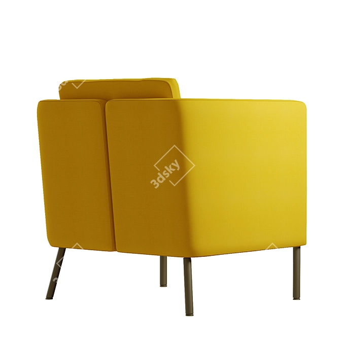 Elegant Ergonomic IKEA ECERO Chair 3D model image 2