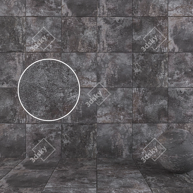 ABK GHOST Taupe Wall Tiles 3D model image 1