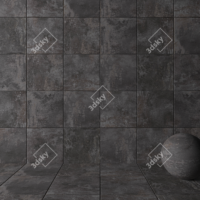 ABK GHOST Taupe Wall Tiles 3D model image 2