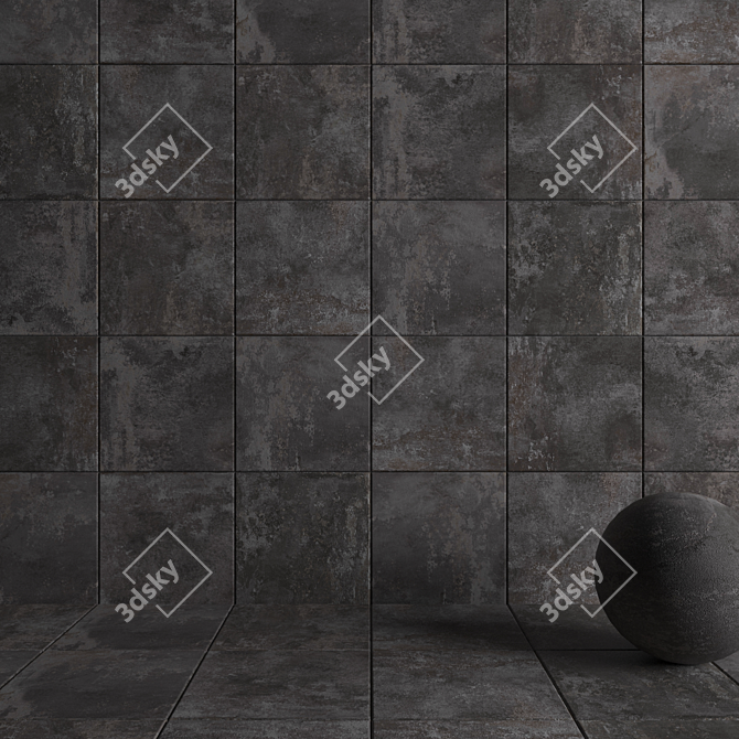 ABK GHOST Taupe Wall Tiles 3D model image 3