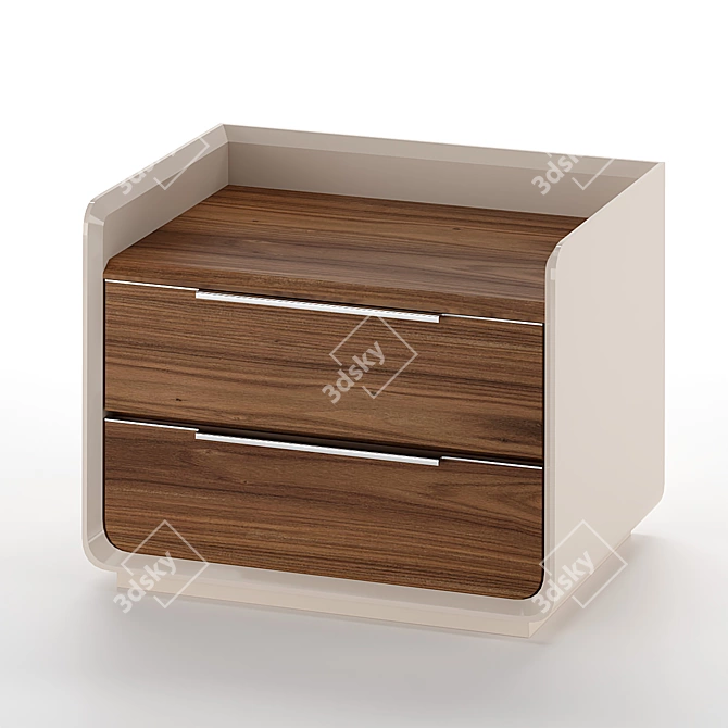 Sleek Modern Side Table 3D model image 1