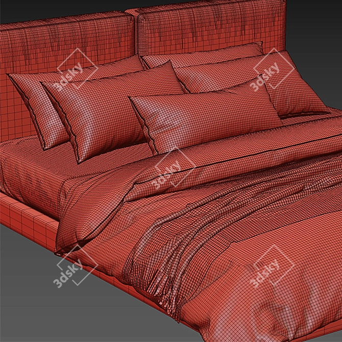 Ditre Italia Sound Bed: Modern Elegance 3D model image 3